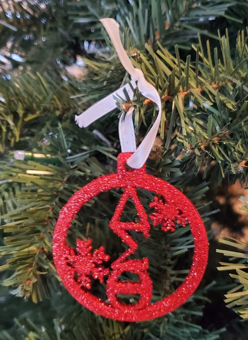 Delta Sigma Theta Bling Christmas Ornaments